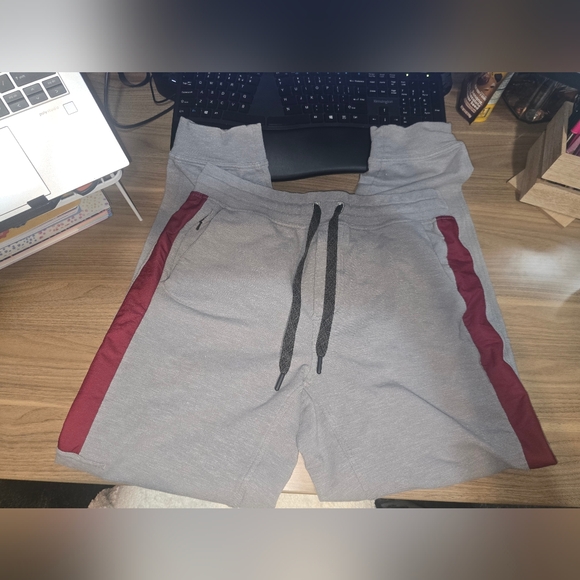 lululemon athletica Gray and Red Joggers - Picture 1 of 4